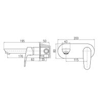 Смеситель Amur для умывальника, включая тело скрытого монтажа., AM735 — фото 4, Смеситель для душа