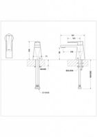 Смеситель для раковины Bravat Iceberg F176110G, золото — фото 1, Смесители для раковины