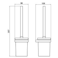 Щетка для туалета Timo Petruma никель арт-15261/13 — фото 4, Ершики для унитаза