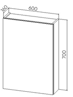 Товар: Зеркальный шкаф VIANT КУБА 60 белый (VKUB60-ZSH) - фото 6 Зеркальный шкаф VIANT КУБА 60 белый (VKUB60-ZSH) — фото 6, Зеркальные шкафы в ванную