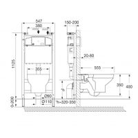 DAMA SENSO Комплект 3 в 1 (инсталляция+подв. унитаз+slim сиденье), ROCA арт-7893104680 — фото 5, Комплекты унитаз + инсталляция