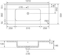 Раковина Allen Brau Paris 100 арт-4.61002.20 — фото 6, Раковины встраиваемые сверху