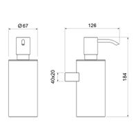 Дозатор Timo Luiro черный арт-18639/03 — фото 2, Дозаторы