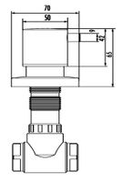 CREAVIT Кран встраиваемый ЗЕЛЕНЫЙ НИЛ арт-AC50L.NYL — фото 2, Краны