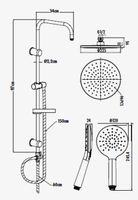 CREAVIT Душевой гарнитур арт-SH640 — фото 2, Душевые стойки