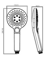 CREAVIT Набор для ручного душа ЧЕРНЫЙ МАТОВЫЙ арт-SH119S — фото 2, Душевые гарнитуры на держателе