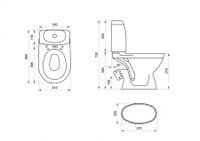 РИМИНИ Унитаз-компакт (эконом.), 1-режимный., сиденье полипропилен САНТЕК 1WH111758 — фото 11, Напольные унитазы