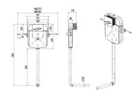 CREAVIT Инсталляция сенсорная для чаши Генуя (от сети) арт-FGR6006.00 — фото 2, Инсталляции для унитазов