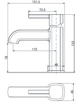 Смеситель для раковины Aquanet Minima арт-AF130-10C — фото 4, Смесители для раковины