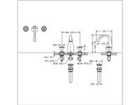 Товар: Смеситель для раковины на 3 отверстия Bravat Swan F24287G-ENG, золото - фото 3 Смеситель для раковины на 3 отверстия Bravat Swan F24287G-ENG, золото — фото 3, Смесители для раковины