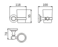 Стакан керамика арт-52002 — фото 2, Стаканы для зубных щеток