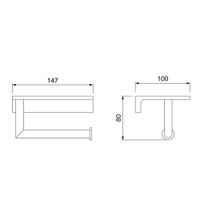Бумагодержатель Timo Saona никель арт-13043/13 — фото 2, Держатели туалетной бумаги