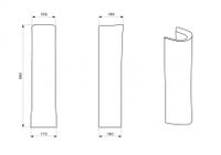 БРИЗ/ИРИС/ЦЕЗАРЬ Пьедестал, САНТЕК 1WH110595 — фото 2, Комплектующие