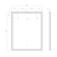 Зеркало с подсветкой VIGO Roberta Comfort 800 168 — фото 9, Зеркала в ванную комнату