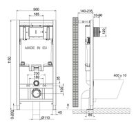 КОМПЛЕКТЫ 3в1 PENEDA + BIT чёрный матовый + GLAZER MATT BLACK, LM, арт-100802235 — фото 10, Комплекты унитаз + инсталляция