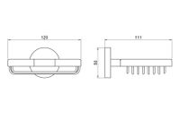 AQ4633BGM БЕТТА мыльница решетка, оружейная сталь — фото 6, Мыльницы