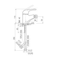 Товар: Смеситель Sazava для биде,высота 115мм, арт-SA044.5 - фото 4 Смеситель Sazava для биде,высота 115мм, арт-SA044.5 — фото 4, Смесители для биде