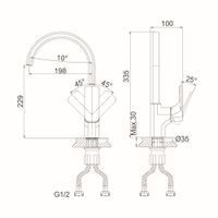 Товар: Смеситель для кухни D&K Berlin , белый арт-DA1432416 - фото 2 Смеситель для кухни D&K Berlin , белый арт-DA1432416 — фото 2, Смесители для кухни