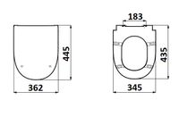 CREAVIT Крышка с микролифтом MARE арт-KC3103.02.0000E — фото 2, Сиденья для унитаза