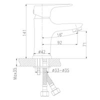 Товар: RS31 Смеситель для раковины, монолит.излив 92мм, р/ОД, хром, ROS, RS31-11 - фото 3 RS31 Смеситель для раковины, монолит.излив 92мм, р/ОД, хром, ROS, RS31-11 — фото 3, Смесители для раковины