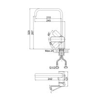 Смеситель для кухни D&K Rhein , хром арт-DA1332401 — фото 1, Смесители для кухни