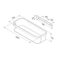 Func Корзина для душа прямая арт-A8F53100 — фото 5, Полки для ванной и душа