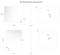 Зеркало Aquanet Вега 100 с LED подсветкой арт-00330498 — фото 9, Зеркала в ванную комнату