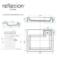 Товар: Раковина на стиральную машину Reflexion Tetra RF6050TE - фото 12 Раковина на стиральную машину Reflexion Tetra RF6050TE — фото 12, Раковины встраиваемые сверху