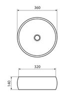 Раковина накладная Allen Brau Liberty 36 белый глянец арт-4.32001.20 — фото 4, Раковины накладные