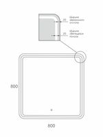 Товар: Зеркало Reflexion Blessed RF5428BL - фото 10 Зеркало Reflexion Blessed RF5428BL — фото 10, Зеркала в ванную комнату