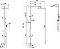 Душевая стойка Allen Brau Infinity 5.21031-00 хром — фото 9, Душевые стойки