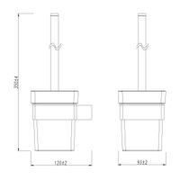 Ершик для унитаза SMOOTH LINE с держателем, графит арт-9766021 — фото 4, Ершики для унитаза