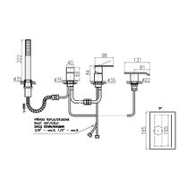 Товар: ROYAL - смеситель для ванной, 4 отверстия арт-ROYAL1074.5P - фото 2 ROYAL - смеситель для ванной, 4 отверстия арт-ROYAL1074.5P — фото 2, Смеситель для ванны