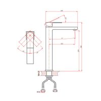 Смеситель для раковины D&K Bayern.Liszt , белый арт-DA1512008 — фото 2, Смесители для раковины