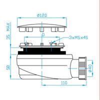 Товар: Сифон для душевого поддона 90/40 хром, НИЗКИЙ, изгиб 45° 40/50, фильтр арт-EWCN942 - фото 2 Сифон для душевого поддона 90/40 хром, НИЗКИЙ, изгиб 45° 40/50, фильтр арт-EWCN942 — фото 2, Сифоны для поддонов