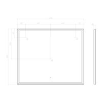 Зеркало с подсветкой VIGO Roberta Comfort 1200 170 — фото 9, Зеркала в ванную комнату