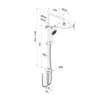 Товар: Душевой гарнитур с верхней лейкой IDDIS Zodiac X, хром (ZDX3F0Ci76) - фото 3 Душевой гарнитур с верхней лейкой IDDIS Zodiac X, хром (ZDX3F0Ci76) — фото 3, Душевые стойки
