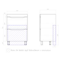 Товар: Тумба под раковину VIGO Grani 60 напольная дуб золотой (201 дуб золотой) - фото 8 Тумба под раковину VIGO Grani 60 напольная дуб золотой (201 дуб золотой) — фото 8, Тумбы под раковину