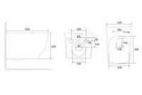 Унитаз ABBER Ultra подвесной белый с ультратонким ободком арт-AC1303 — фото 13, Подвесные унитазы
