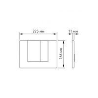 Кнопка BERGES для инсталляции NOVUM S9 арт-040049 — фото 3, Инсталляции для унитазов