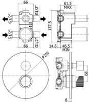 Товар: Смеситель для душа Paffoni Jo JO018CR (с внутренней частью) - фото 2 Смеситель для душа Paffoni Jo JO018CR (с внутренней частью) — фото 2, Смеситель для душа