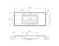 Раковина РИЧМОНД 120, белая 1A70583KRD010 — фото 5, Раковины