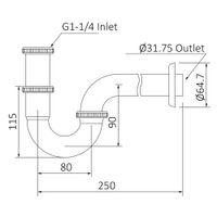 Товар: Сифон для раковины Timo 961/18L черное золото - фото 2 Сифон для раковины Timo 961/18L черное золото — фото 2, Сифоны для раковины