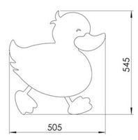 CREAVIT DUCKY Зеркало Утенок СИНИЙ арт-DC30035-AB — фото 2, Зеркала в ванную комнату