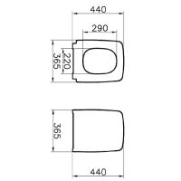 122-083-009 Metropole тонкое сиденье с микролифтомом черный матовый — фото 2, Сиденья для унитаза