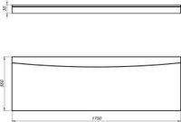 Фронтальный экран Aquanet Nio 175 00362738 — фото 3, Экраны для ванн