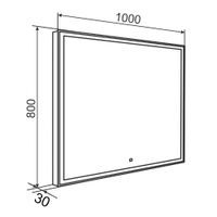 Товар: Зеркало с LED-подсветкой CARRERA (100*80) /AQUA DE MARCO Car100/80 - фото 11 Зеркало с LED-подсветкой CARRERA (100*80) /AQUA DE MARCO Car100/80 — фото 11, Зеркала в ванную комнату