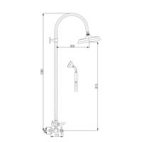 Товар: Смеситель Morava retro для душа с душевым гарнитур, арт-MK581.5/3SM - фото 2 Смеситель Morava retro для душа с душевым гарнитур, арт-MK581.5/3SM — фото 2, Душевые стойки