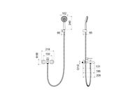 ЕВРОПА смеситель для ванны с душевым набором, шлиф. золото арт-AQ1349BG — фото 2, Смеситель для ванны