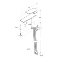 Смеситель для умывальника Milardo Azure черный матовый арт-AZUBL00M01 — фото 2, Смесители для раковины